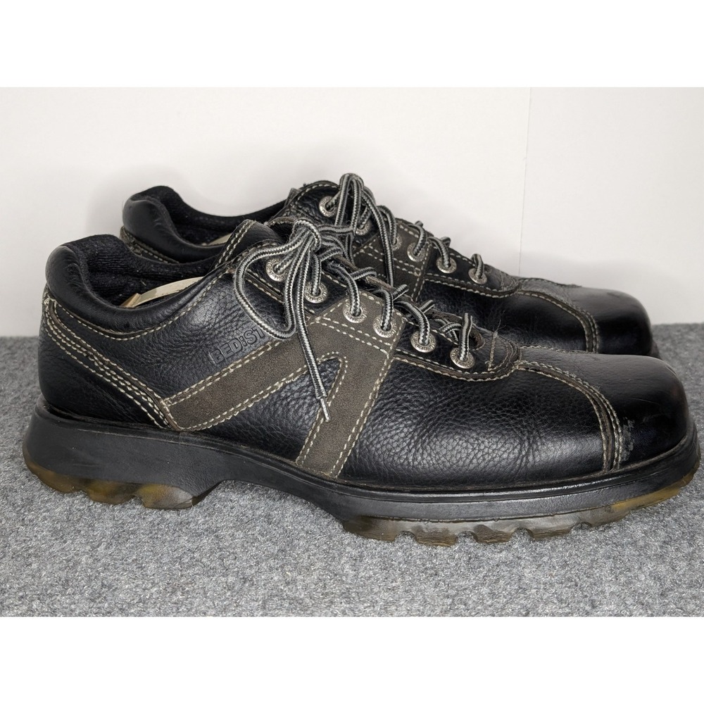 Vtg Bed Stu The Next Step Black Leather Mens Shoes EU 46 Grunge Emo Quality Lace